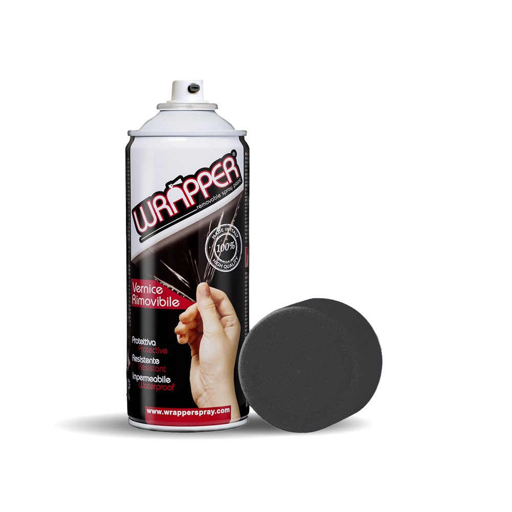 Wrapper, pellicola spray rimovibile, 400 ml - Nero metallizzato
