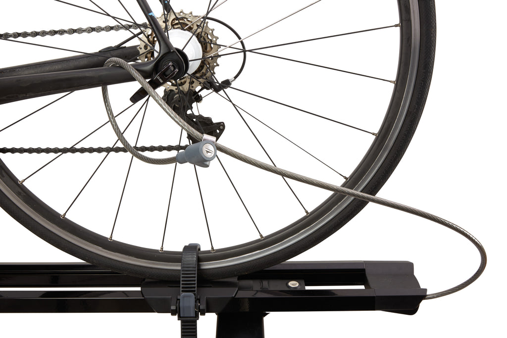 HighSpeed, porta bicicletta da tetto con fissaggio ruota anteriore - Nero - max 1219 mm (passo bici)