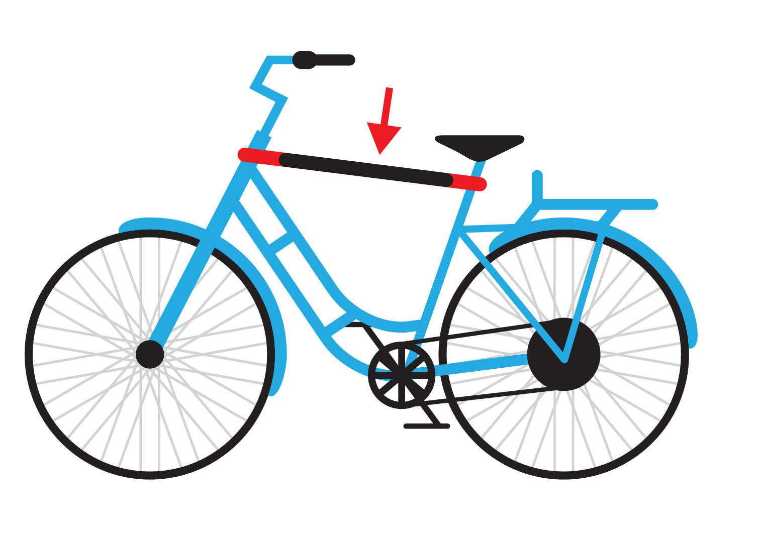 Tubetop, adattatore per bici donna