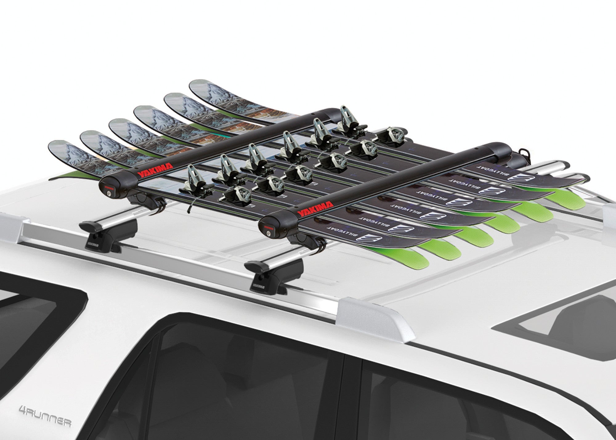 FatCat 6 Evo Black, portasci per barre da tetto