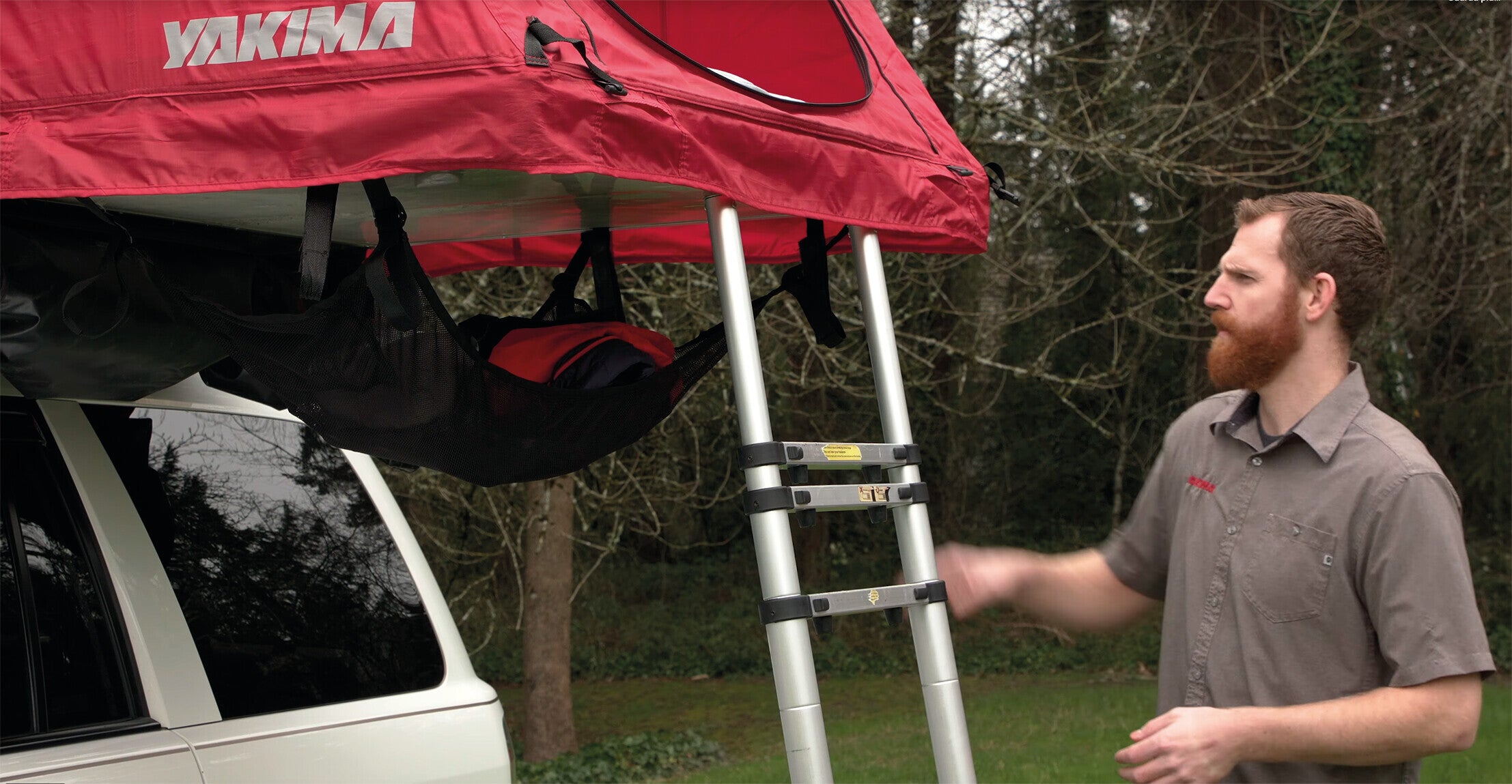 SkyLoft, rete portaoggetti per tenda SkyRise