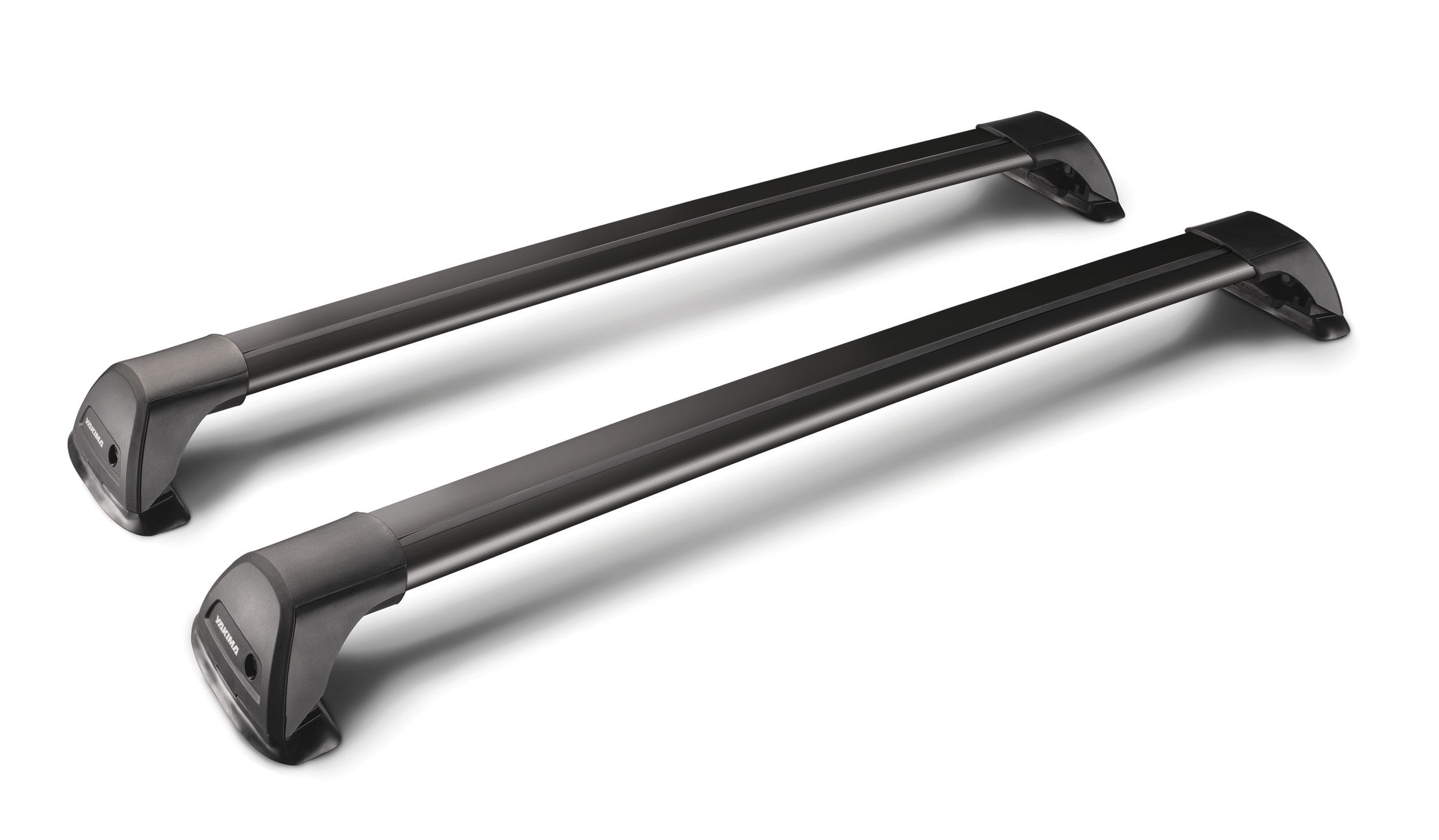 Flush Black, coppia barre portatutto telescopiche in alluminio - 95 cm