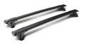 Thru Black, coppia barre portatutto in alluminio - 134 cm
