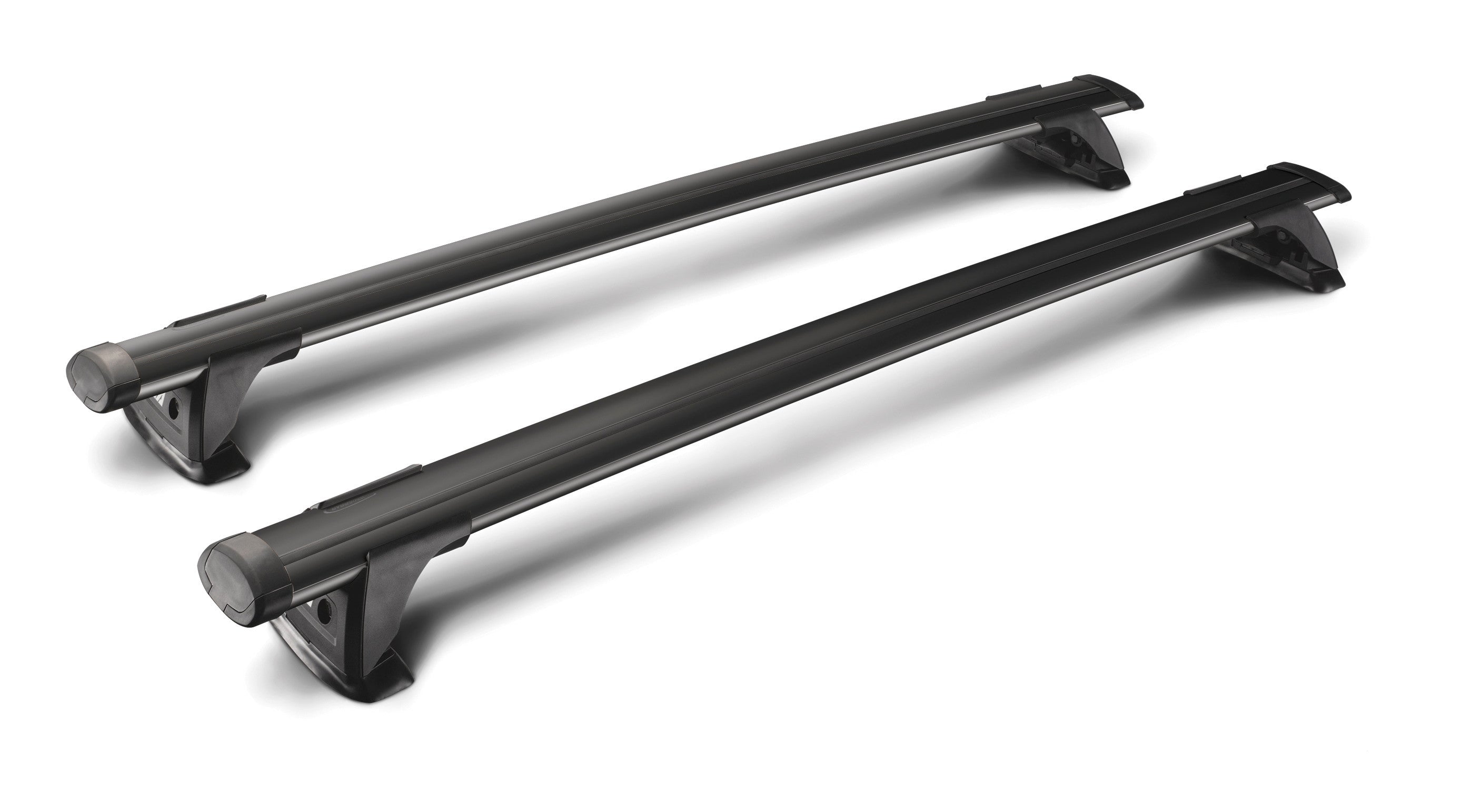 Thru Black, coppia barre portatutto in alluminio - 134 cm