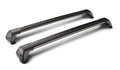 Flush Black Mixed, coppia barre portatutto telescopiche in alluminio - 90+95 cm