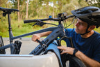 Gatekeeper Evo, portabici per sponda posteriore pick-up - Blu