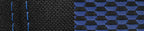 Set coprisedili Superior - Nero/Blu - compatibile per Dacia Dokker (02/17>07/21)