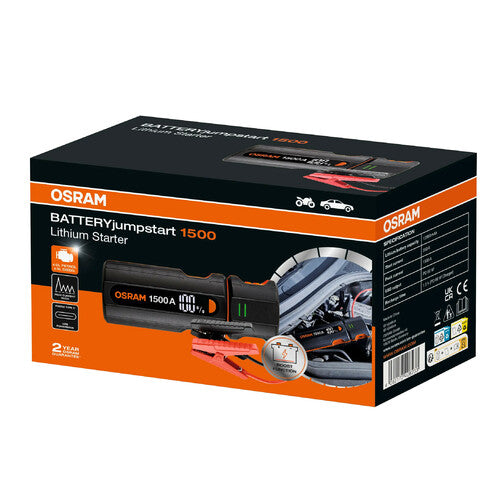 BATTERYJUMPSTART 1500, AVVIATORE EMERGENZA FUNZIONE POWER BANK
